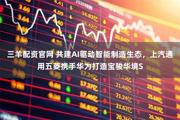 三羊配资官网 共建AI驱动智能制造生态，上汽通用五菱携手华为打造宝骏华境S
