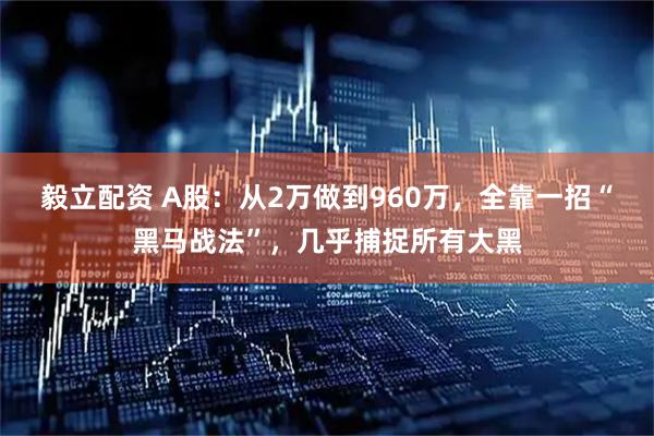 毅立配资 A股：从2万做到960万，全靠一招“黑马战法”，几乎捕捉所有大黑